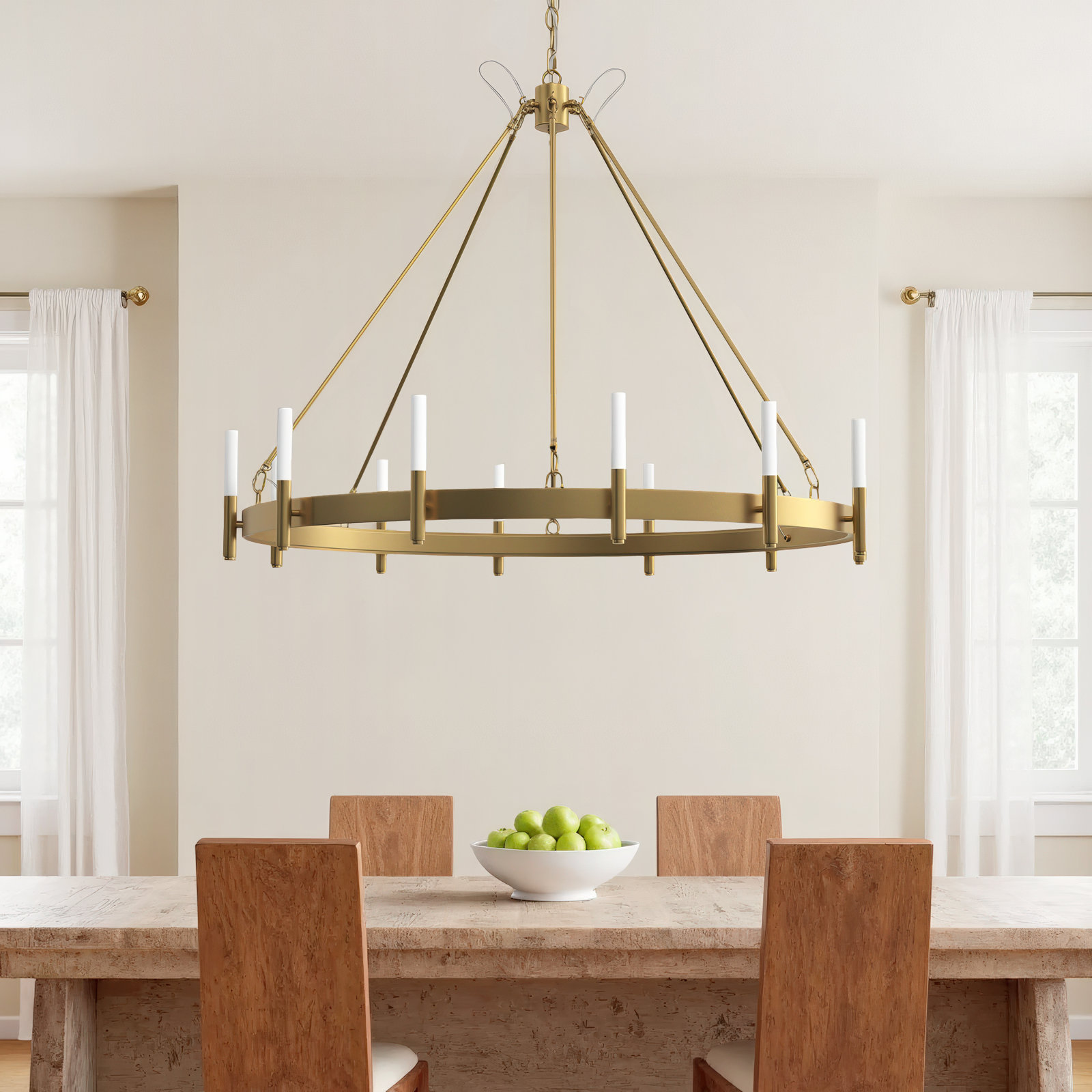 Bryden 12 - Light Dimmable Chandelier, Antiqued Gold