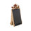 Cole And Grey Polystone Chalkboard Cow Home Decorative Sign With Brown Tree Trunk Frame