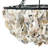 Metal and Draped Oyster Shell Chandelier
