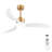 52 In. 3 Reversible Blades Adjust Height Ceiling Fan With Dimmable Led Light & Remote Control-2113388824-2113388829