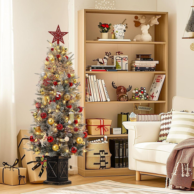 54' H Lighted Artificial Christmas Tree