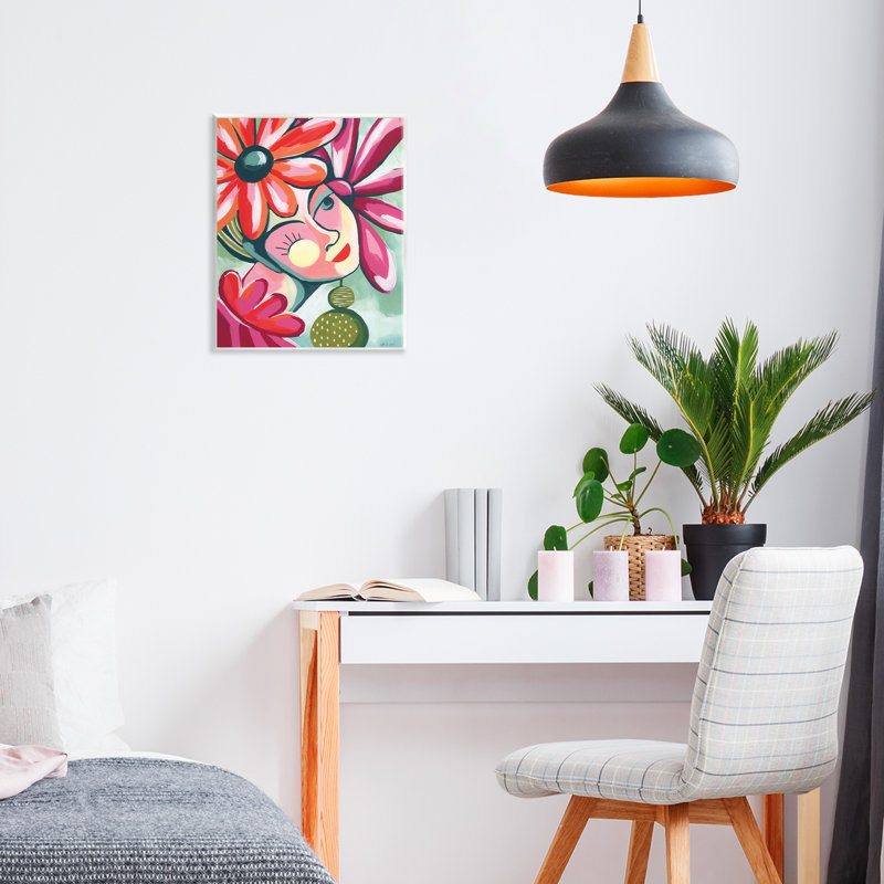 «Retro Bright Bright Portrait», plaque murale, design par Yvette St. Amant