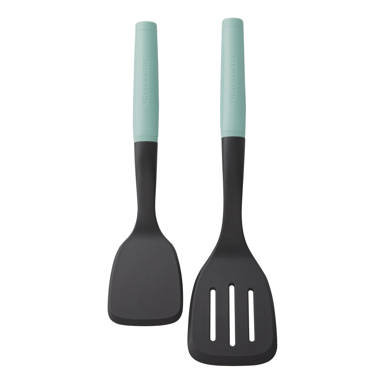 Kitchenaid Bamboo and Silicone 2-piece Spatula Set in Empire Red