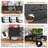 Modern Mid-Century TV Stand For 55-60 Inch Tvs With Storage Cabinets, Pure Black Media Console