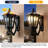 Solar Wall Light Outdoor Classic Black