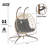 Metal Frame Patio Chair With Stand And Cushions For Bedroom Balcony Patio-1546426173