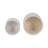 Textured Round Ceramic Footed Outdoor Planters for Home Decor- Elegant Indoor Flower Pots for Living Room Styling - Set of 2, 8", 6", Ivory & Tan