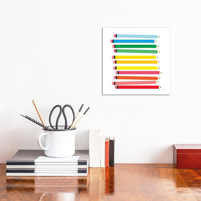 Colored Pencils by Ann Kelle - Wrapped Canvas Gallery-Wrapped Canvas Giclée
