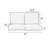 Outdoor 5'' Loveseat Seat / Back Cushion-161863030