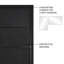 Briedis Metal Flat Wall Mirror