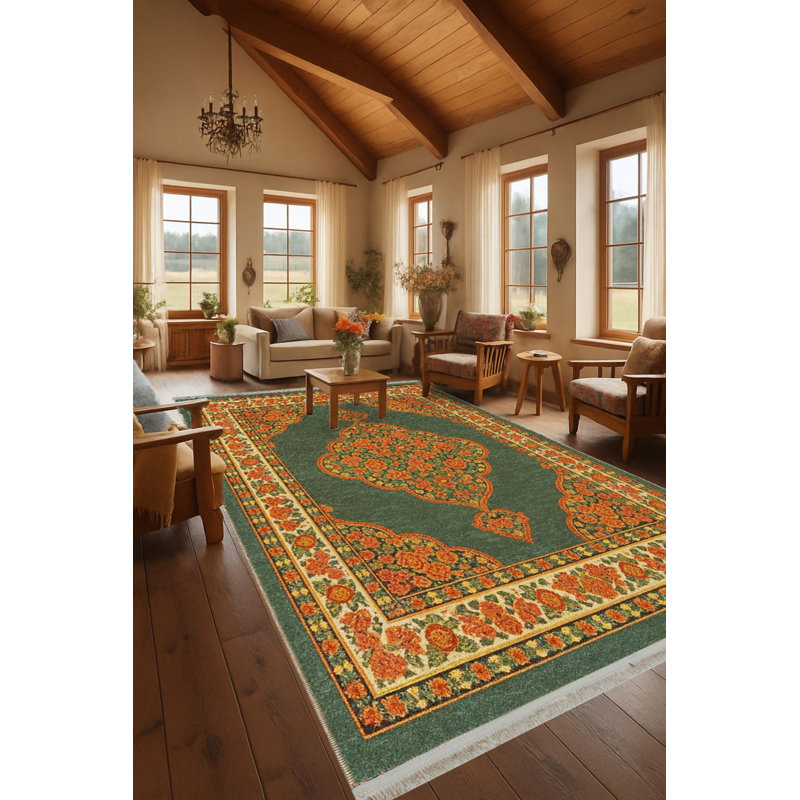 Tapis brun tissé Mosso, 2 pi x 2 pi 11 po