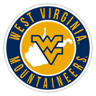 University Of West Virginia Bright Line - 16" Circle With State