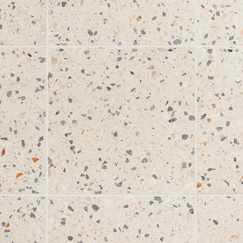 Durham 16.14 in. x 16.14 in. Polished Terrazzo Floor and Wall Tile (3.61 Sq. Ft. / Case), Sonora