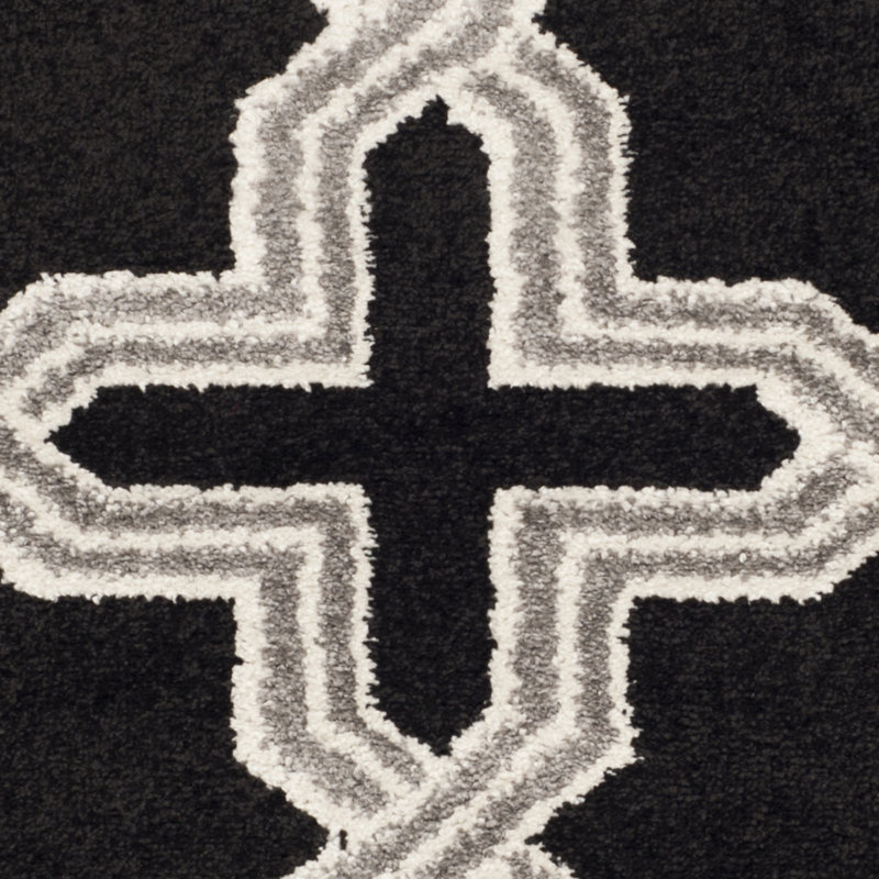 Ammundsen Ammundsen Geometric Anthracite/Gray Area Rug, Rectangle 4' x 6'