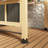 95.7" W Cedar Wooden Outdoor Bar Gazebo With Shade Roof & Built-In Counter