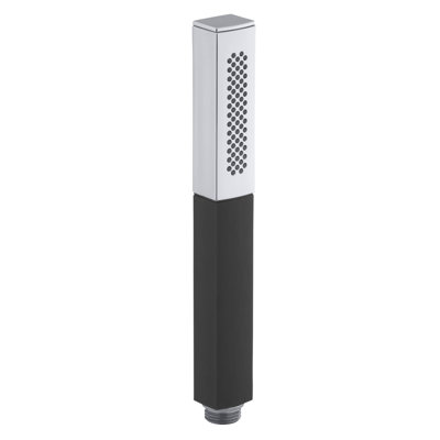 Shift 2.5 GPM Square 2-Way with Black Handle Rain Handheld Shower Head