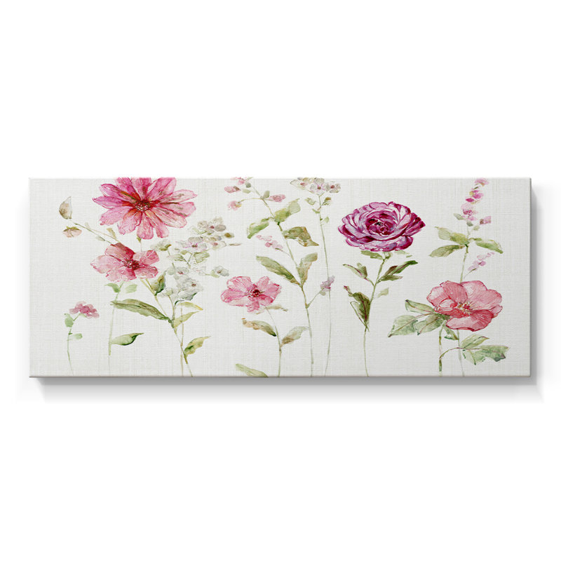 Douce et délicate - Toile tendue avec châssis - Prêt à accrocher, H 20 po x l 50 po