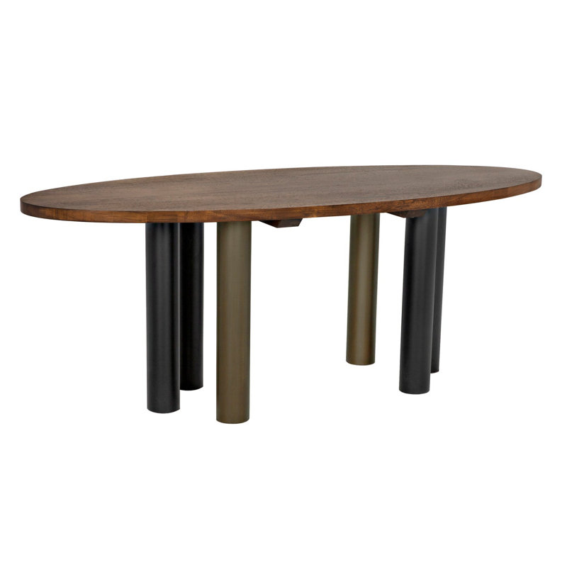 Journal Oval Walnut Wood Dining Table