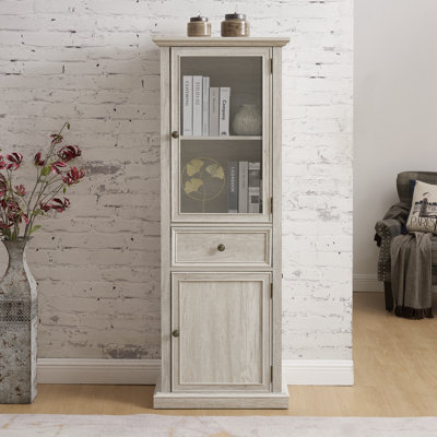 Tall Storage Cabinet, Freestanding Cabinet With Glass Door And Shelves, Sideboard Cabinet, Cabinet With Drawer For Living Room