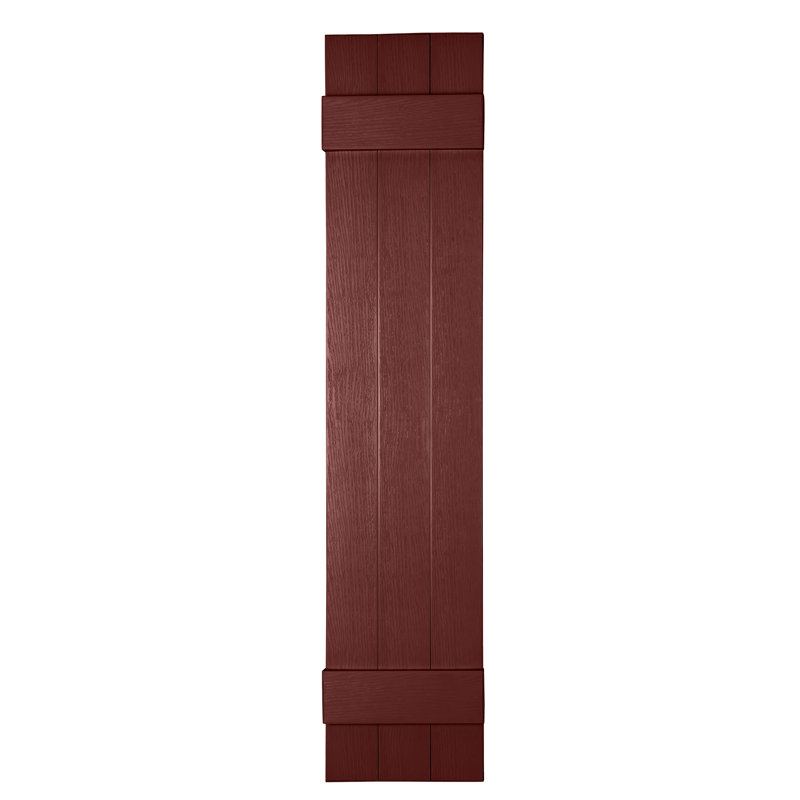 Persiennes personnalisées fermées à 3 planches, Canneberge, 31"