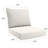  Deep Seat Cushion, 24" X 48" X 5.5", Premium Memory Foam Core With Rolled Front & Boxed Edge Seat, Solstice Olefin Fabric, Patio Cushions For Outdoor Sofas & Loveseats-1947207434