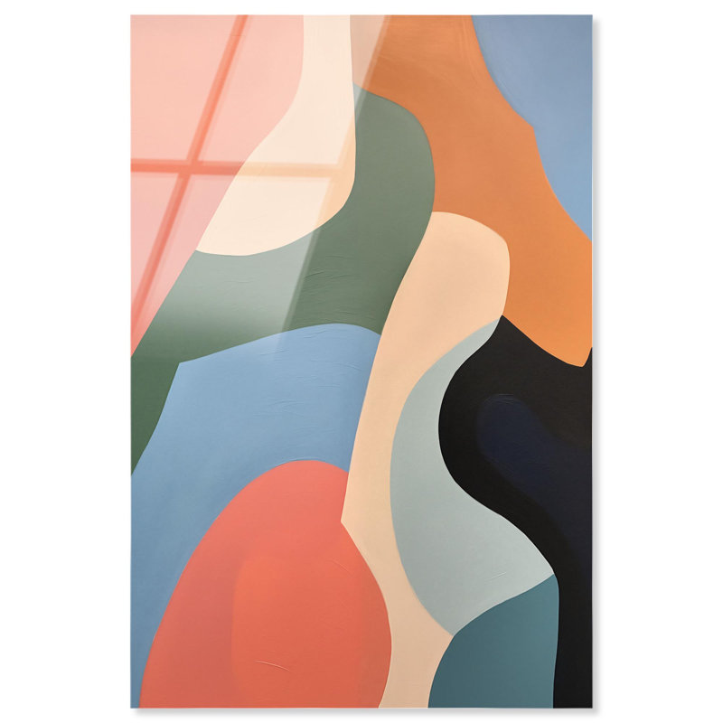 Décoration de bureau moderne à motif acrylique Confluence chromatique III par Art Remedy, prête à être suspendue, 20 x 30