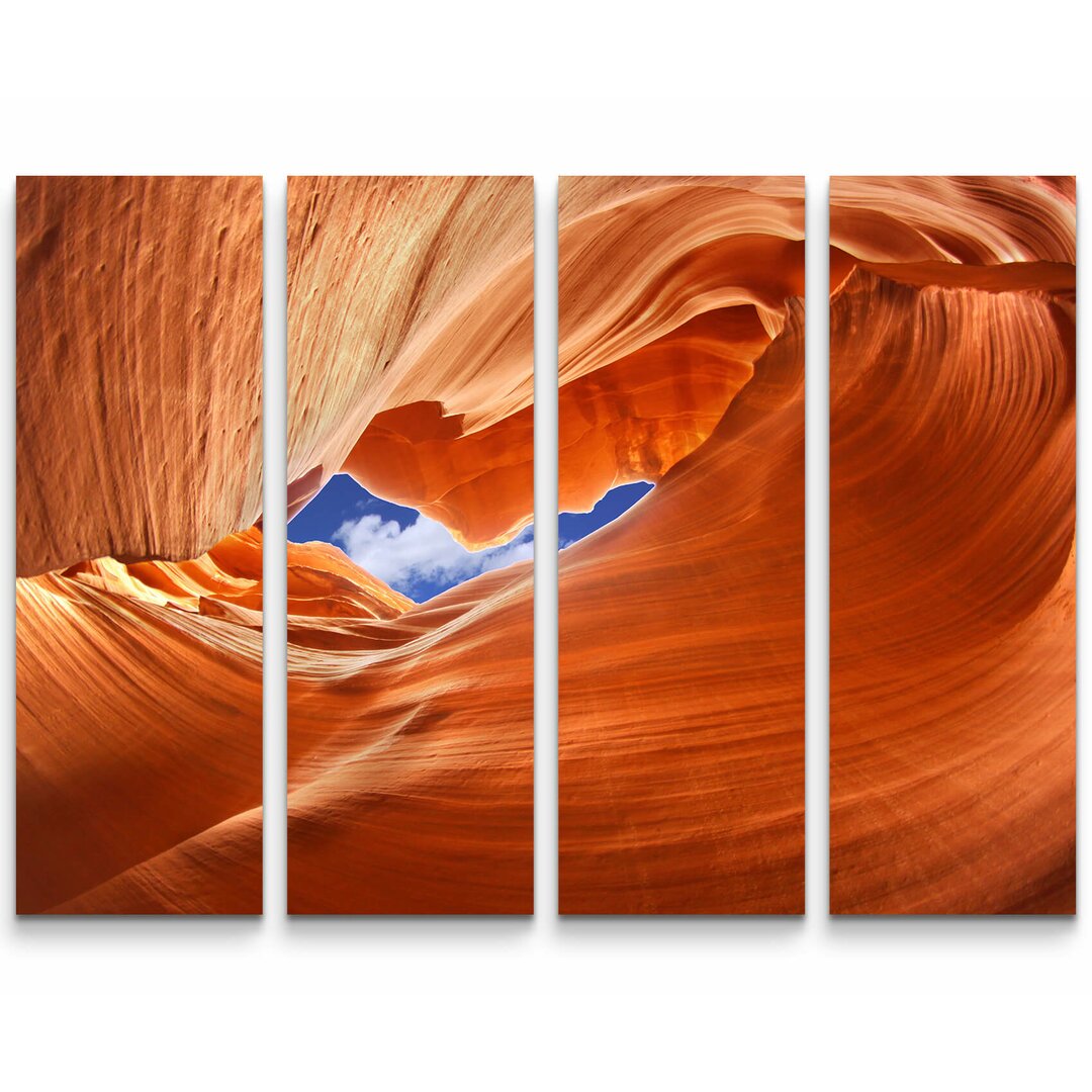 4-tlg. Leinwandbilder-Set Unterer Antelope Canyon - USA