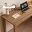 Bureau rectangulaire brun en bois massif-1978955363