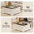 35.4" W Square Farmhouse Coffee Table with Storage, Lift Top Table for Living Room-413861508