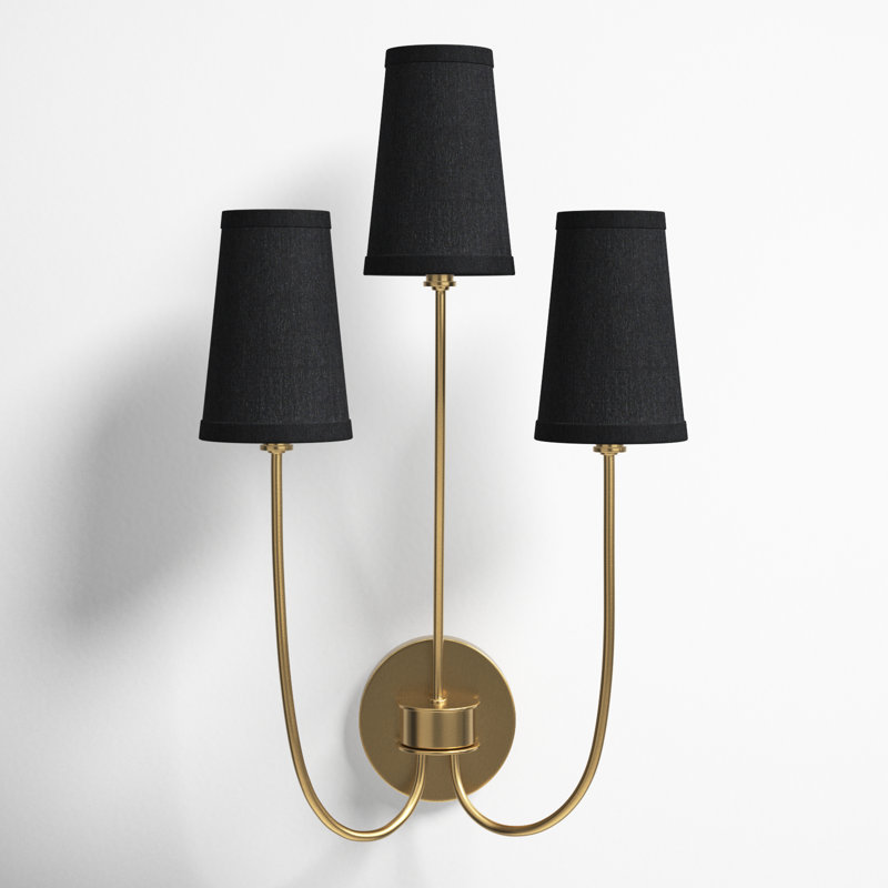 Revel 3 - Light Dimmable Brass Armed Sconce