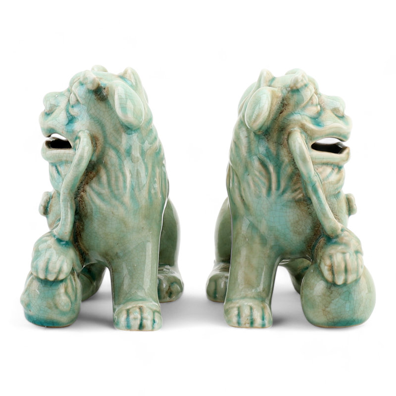 Porcelain Foo Dogs Pair