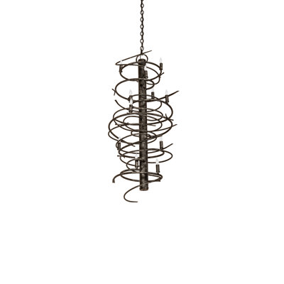 Lustre en forme de cyclone 21 lumières de 21 po de largeur