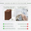 Ensemble de serviettes de bain 100% coton 100% coton zéro torsion Robbs Home Weavers Robbin, 16 po x 24 po (24) (24 serviettes à main), chocolat-130204312-130204324