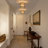 4 - Light Glass Semi Flush Mount