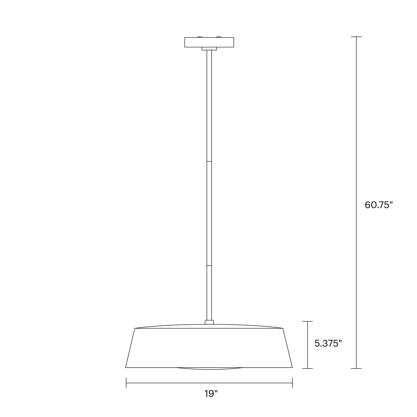 Adriatic 5 Light Metal Dimmable Pendant, Matte White