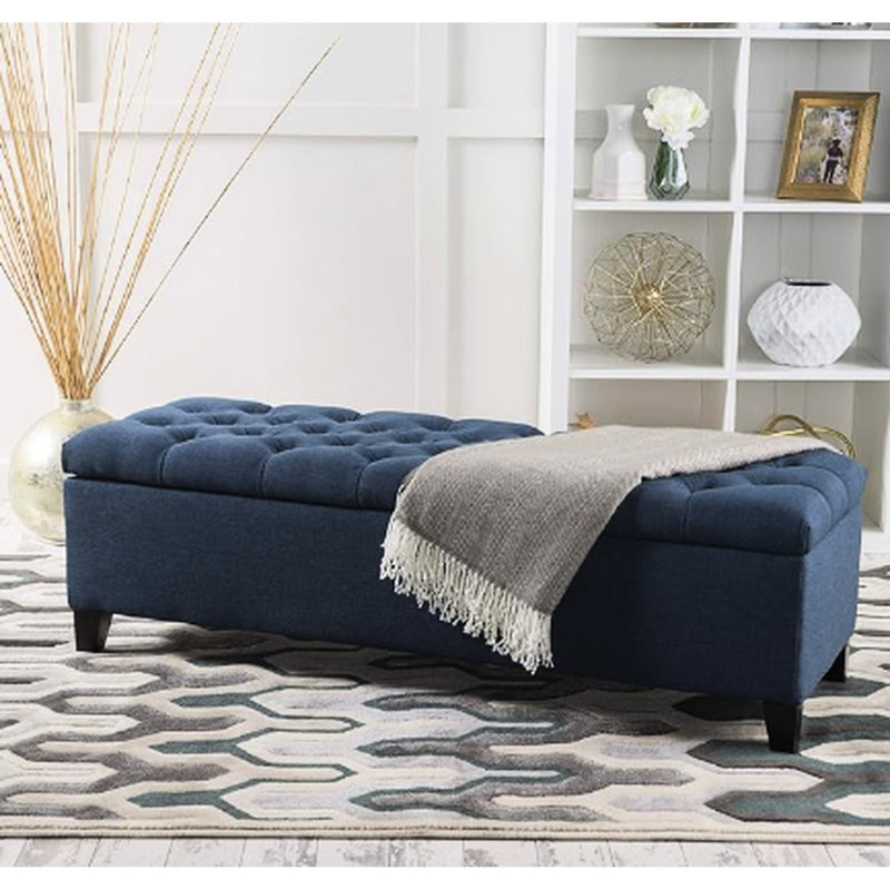 Bouton contemporain en bleu marine - idéal pour le rangement avec point de diamant et option fonctionnelle, Marine