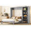 Grand lit escamotable mural avec tablettes-1935659318