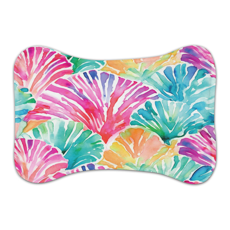 Island Colors - Tapis d'alimentation en os 1 pièce, Moyen (18 po)