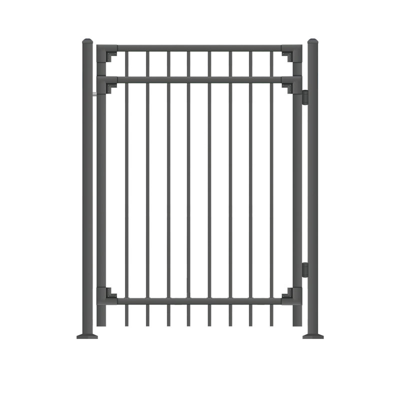 60'' H x 48'' W Black Metal Gate
