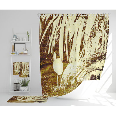 Nereids Polyester Shower Curtain Set