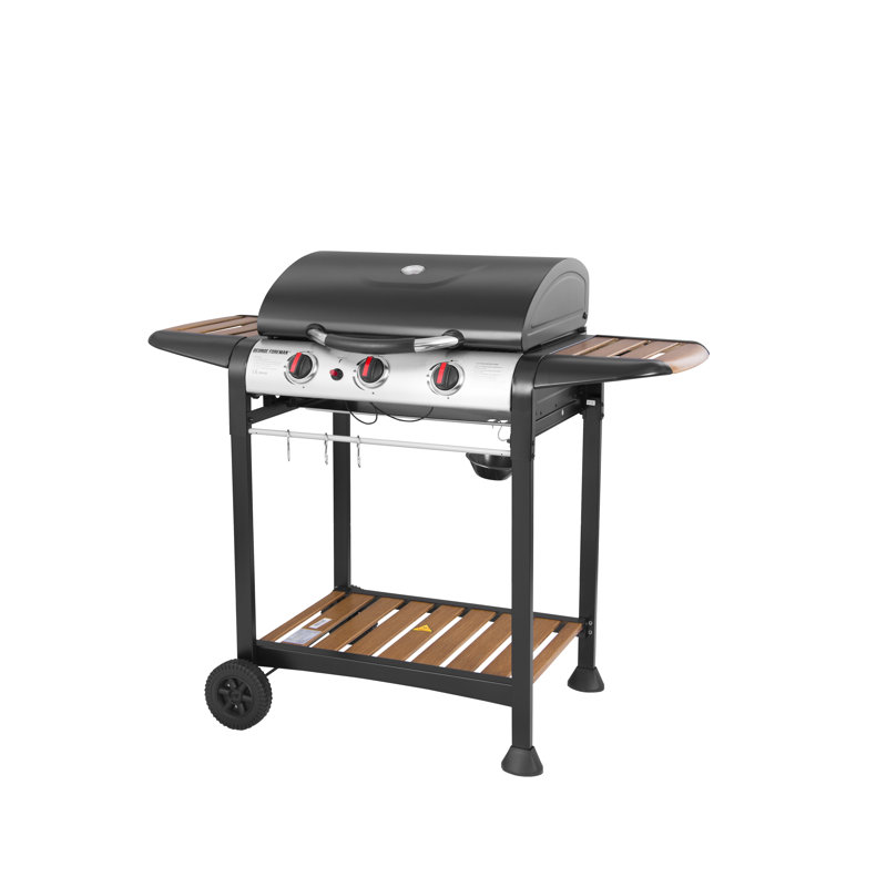 George Foreman 3 - Burner Freestanding Propane Gas Grill