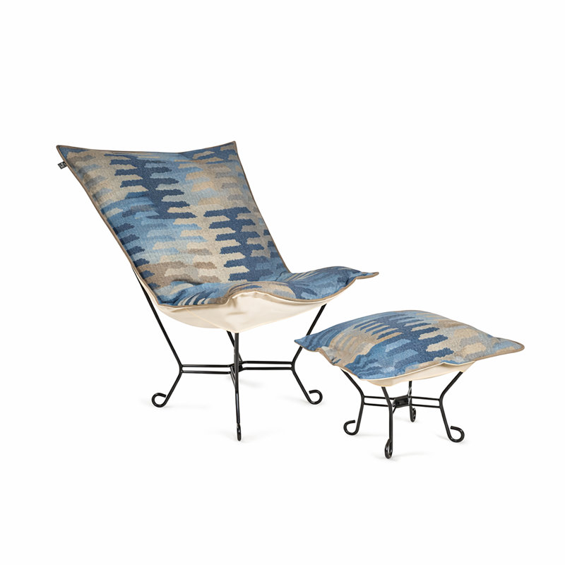 Puff Chair Complete Navajo Navy