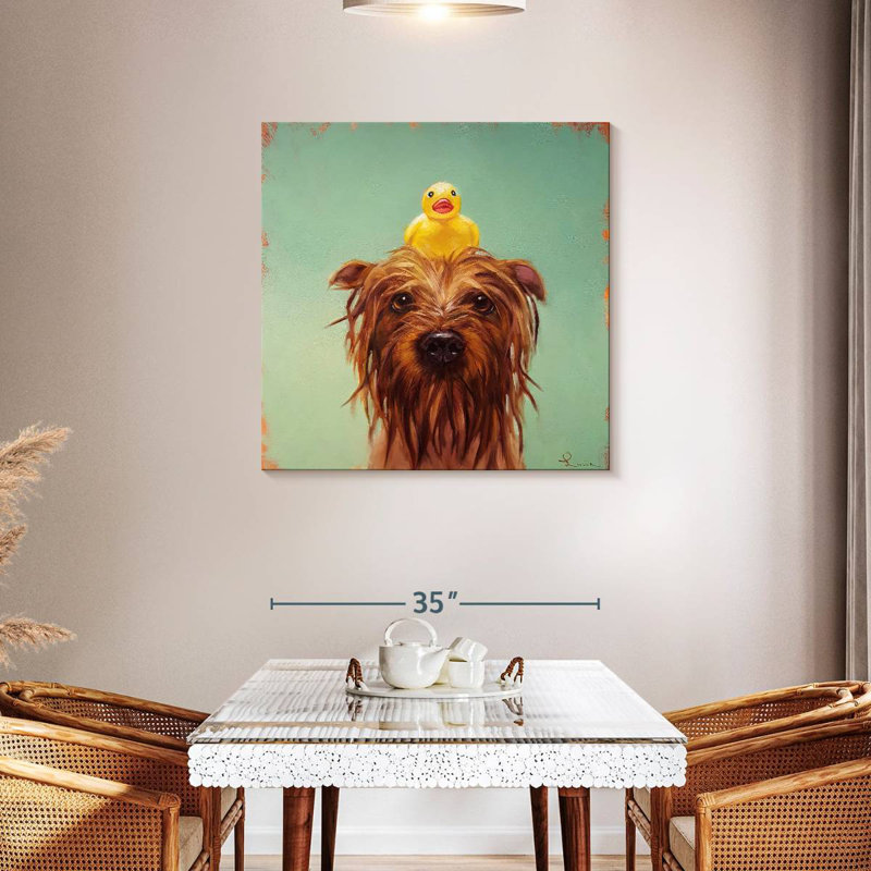 Crowle Bath Time, 36" H x 36" W