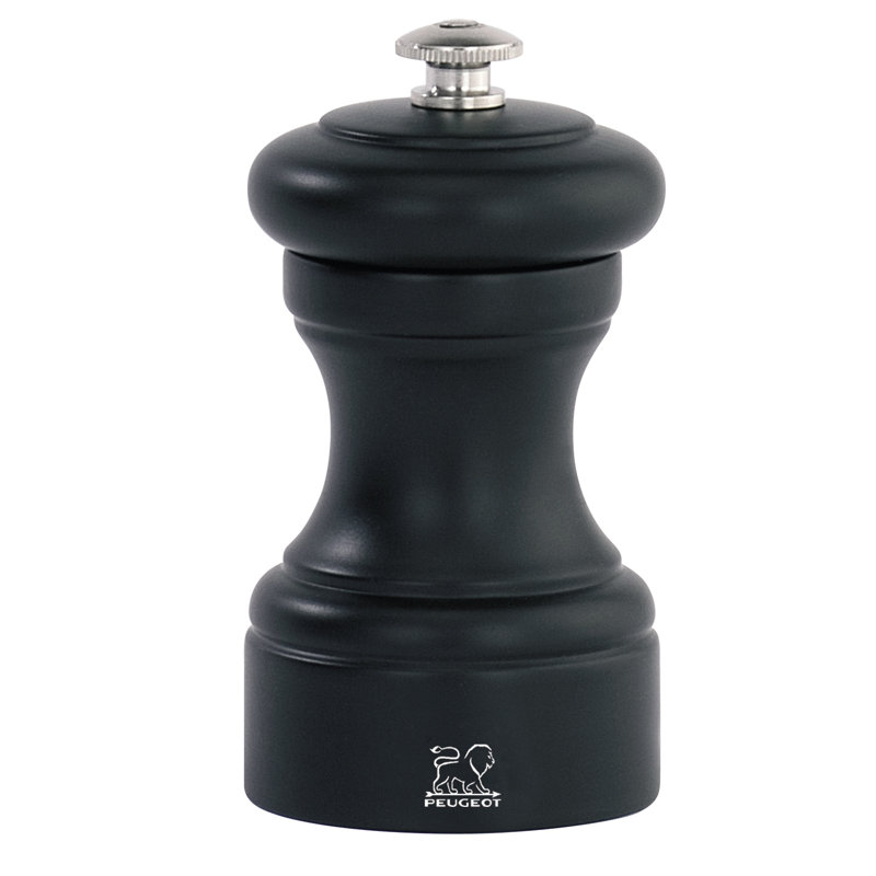 Bistro, 9.8cm H x 5cm W x 5cm D, Black, Salt Mill