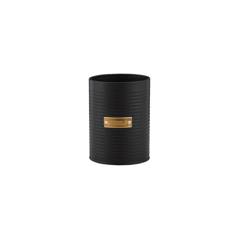 Otto Utensil Pot, Satin Black