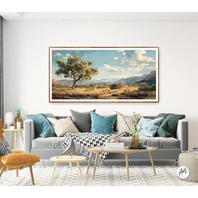 Sedona Arizona Landscape, Landscape Painting Art Print, Extra Large Horizontal Wall Art