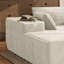 Canapé modulaire en forme de L 105,5 po avec méridienne moderne, sans assemblage, tissu gris facile à nettoyer - gris-1180630040-1180630042