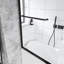 Cadre en aluminium coulissant double l 56 à 60 po x H 60 po avec porte de baignoire en verre trempé et poignée en acier inoxydable-111781159