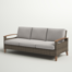 Courson 74'' High-Density Polyethylene (HDPE) Wicker Outdoor Patio Sofa