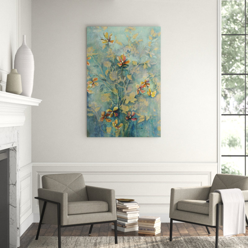 Blue Crush Painting by Georgie, Glass Coat, 60" H x 40" W